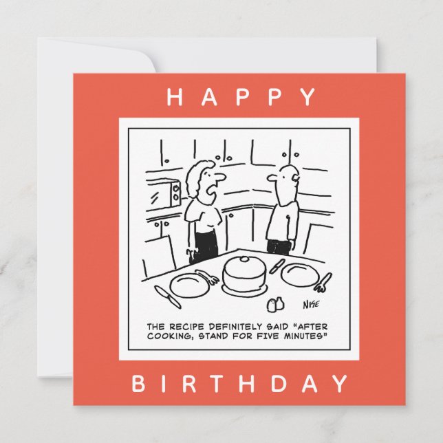 Recipe Said Stand After Cooking Cartoon Card (Front)