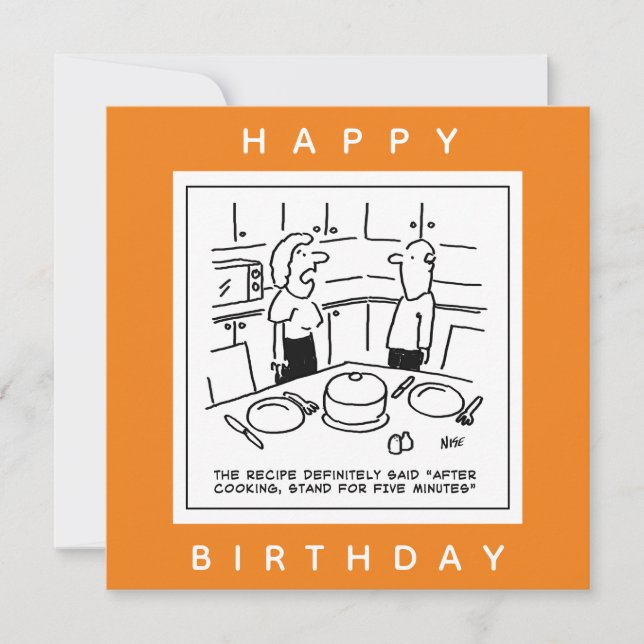 Recipe Said Stand After Cooking Cartoon Card (Front)