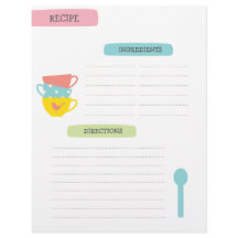 Recipe Template Page