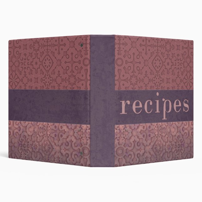 Recipes 3 Ring Binder (Background)