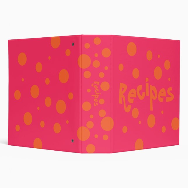 Recipes 3 Ring Binder (Background)