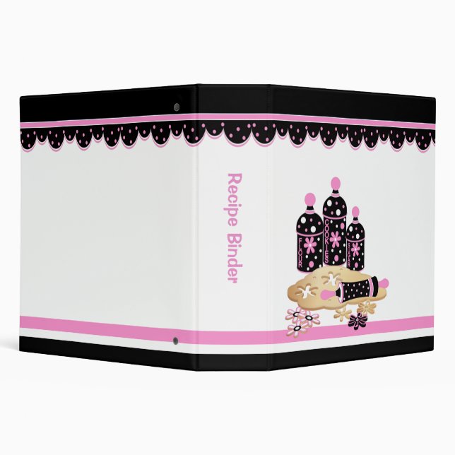 Recipes 3 Ring Binder (Background)