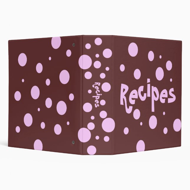 Recipes 3 Ring Binder (Background)