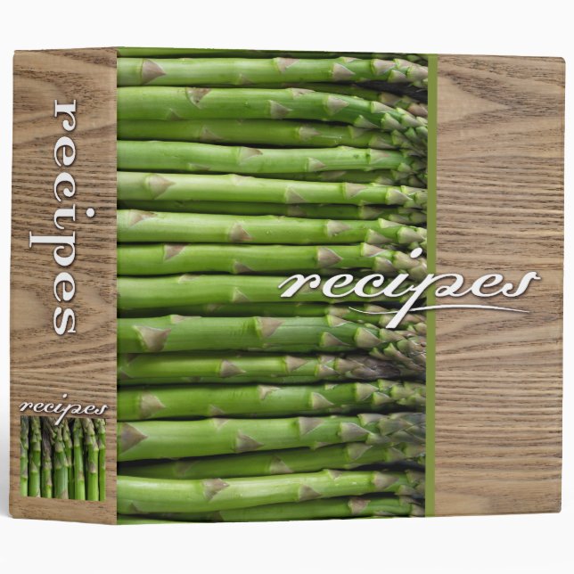 recipes (asparagus) 3 ring binder (Front/Spine)