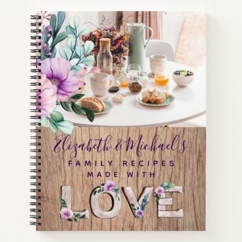 RECIPES -  Bridal Shower Newlyweds Photo Family Notebook