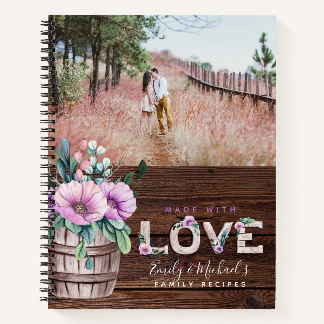 RECIPES - Family Heirloom Mother Grandma Wife Notebook (Front)