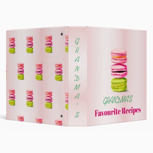 Recipes File Colorful Cookie Binder