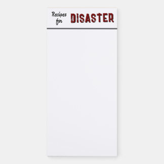 Recipes for Disaster Magnetic Notepad