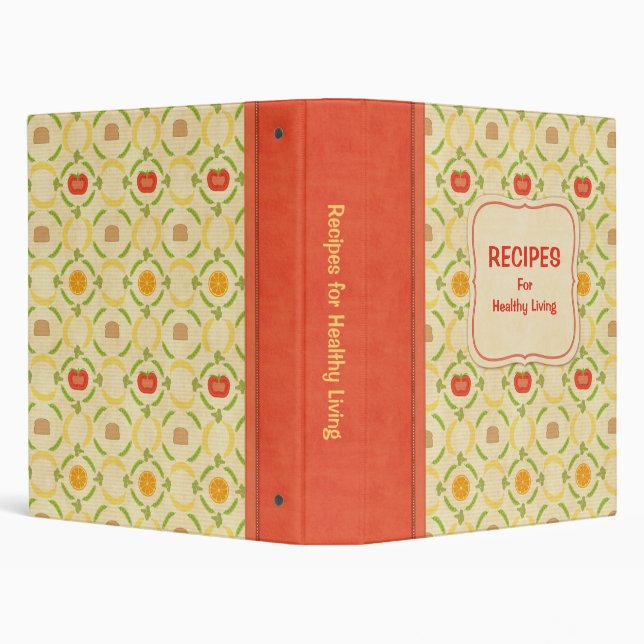 Recipes for Healthy Living Cookbook Binder (Background)