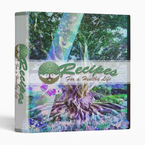 Recipes for Life Cookbook Scrapbook 3 Ring Binder