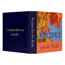 Recipes for the Bride! Wedding gifts Recipe binder