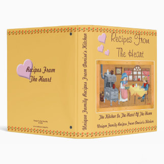 Recipes From The Heart 1" Recipe Binder