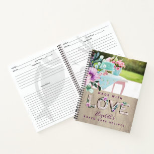 RECIPES - Personalized For Newlyweds Grandma Mom Notebook
