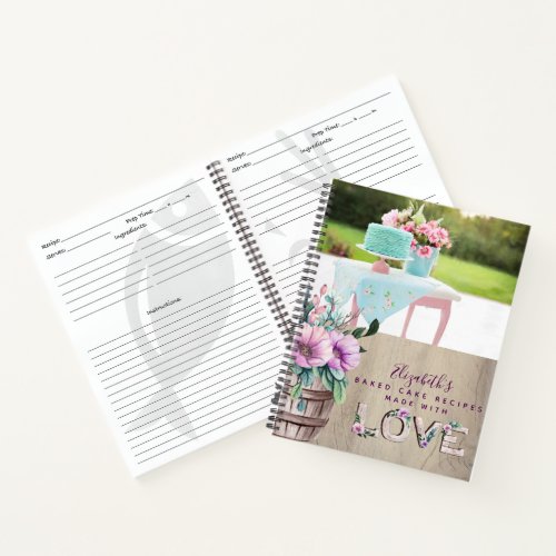 RECIPES _ Personalized For Newlyweds Grandma Mom Notebook