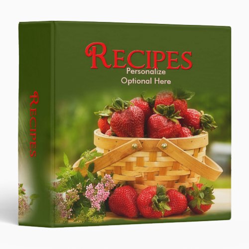 Recipes Strawberries Binder