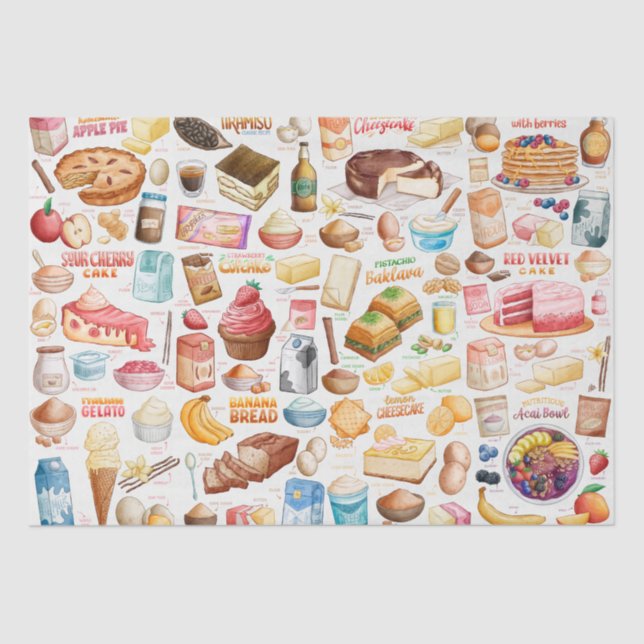 Recipes  tissue paper (Front)