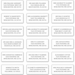 Recipient Name 18 Shipping Large Address Labels