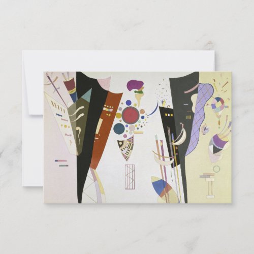 Reciprocal Accords by Wassily Kandinsky Thank You Card