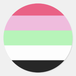 Recipromantic Pride Flag Classic Round Sticker