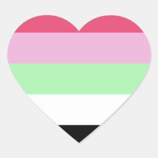 Recipromantic Pride Heart Sticker