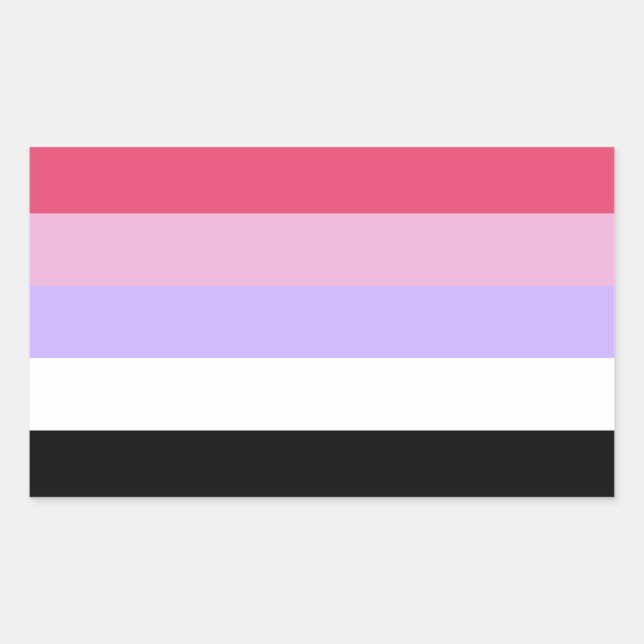Reciprosexual Pride Rectangular Sticker (Front)