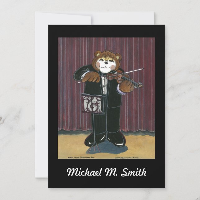 Recital Invitation - Violin (Front)