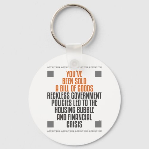 Reckless Government Policies Keychain