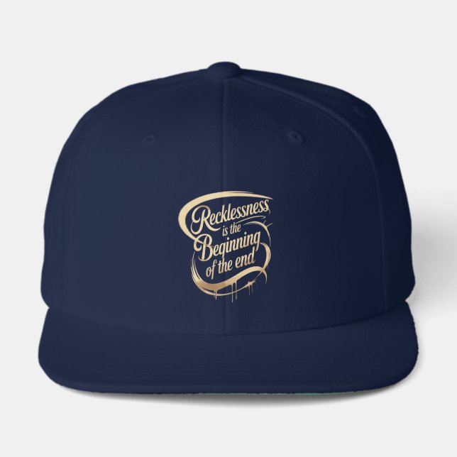 Recklessness Is the Beginning of the End Visor (Front)
