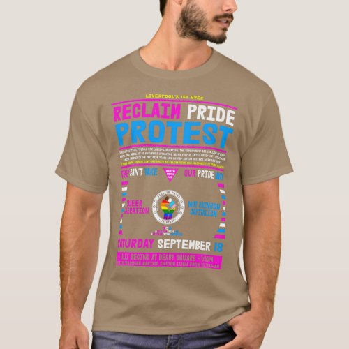 Reclaim Pride Liverpool Event T_Shirt