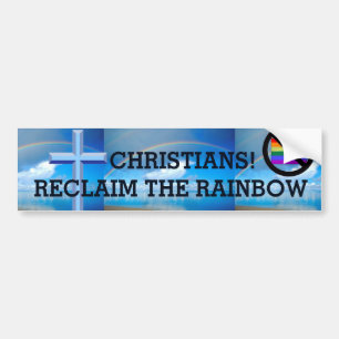 RECLAIM THE RAINBOW BUMPER STICKER