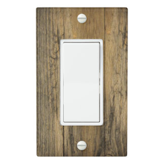 Reclaimed Wood Light Switch - Switch Plate (Cabin)