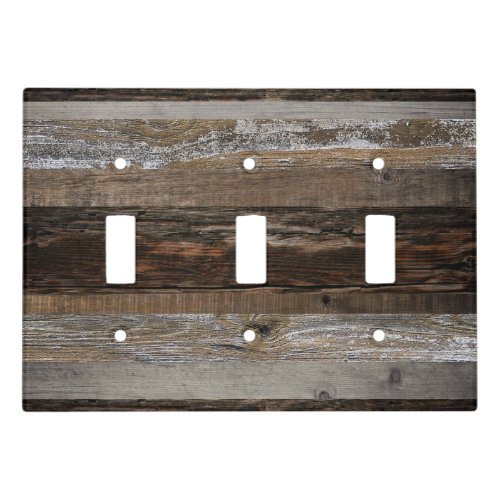 Reclaimed Wood Rustic Barn Board Vintage Wood  Light Switch Cover