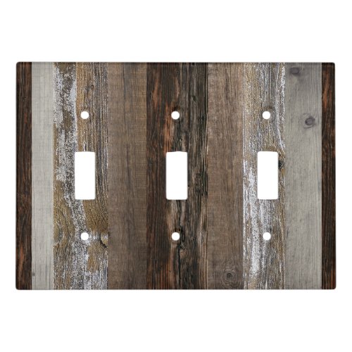 Reclaimed Wood Rustic Barn Board Vintage Wood  Light Switch Cover