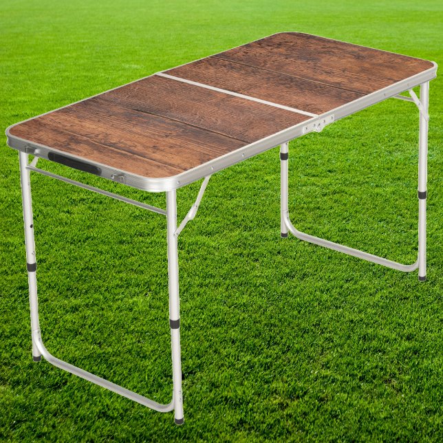 Reclaimed Wood Tailgate Beer Pong Table (Creator Uploaded)