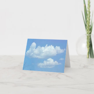 Recline Dog 🐶 Clouds Thank You Card