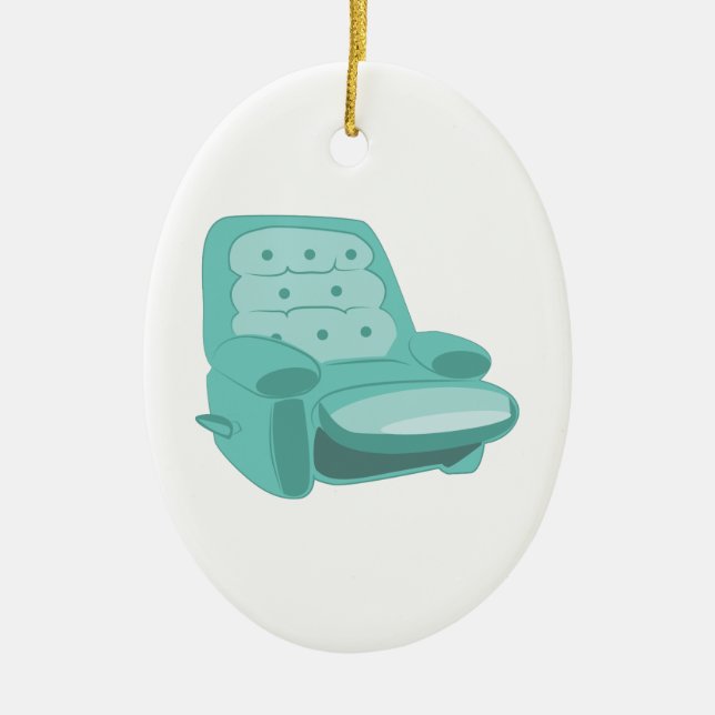 Recliner Ceramic Ornament (Front)