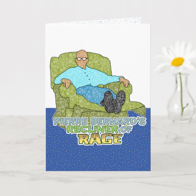 Recliner of Rage Greeting Card (Small Plant)