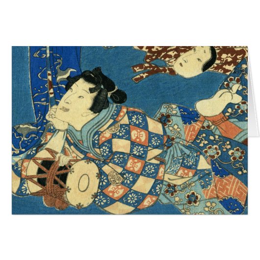Reclining Geisha Cards (Front Horizontal)
