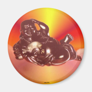Reclining Laughing Buddha Magnet