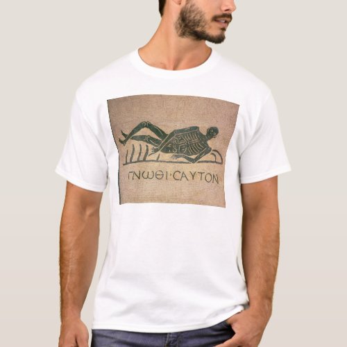 Reclining skeleton with the caption Know T_Shirt