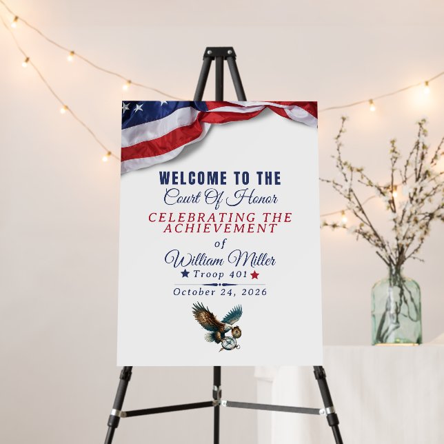 Recognition Ceremony Welcome Sign Foam Board (In Situ (Stand))