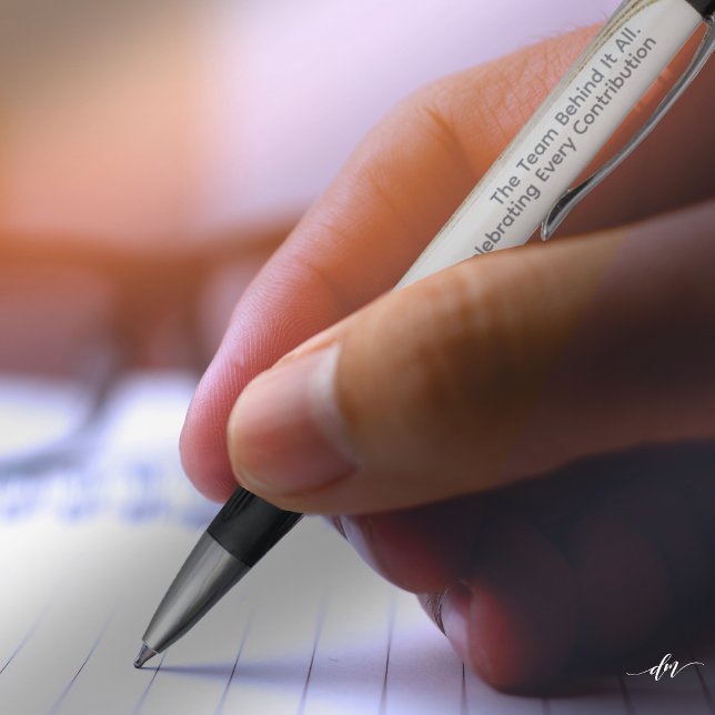 Recognition Event Pen | Custom Logo Gold Accent (Write with purpose using an elegant designer pen for meaningful moments.)