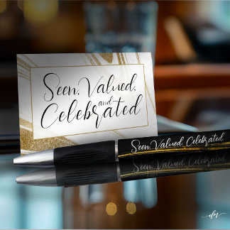 Recognition Event Pen | Golden Accent