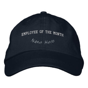 Recognition Inspired Personalized Employee Navy  Embroidered Baseball Cap