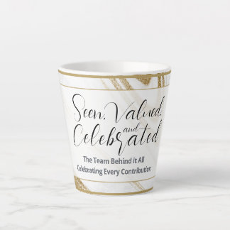 Recognition Latte Mug | Elegant Custom Event Gift 