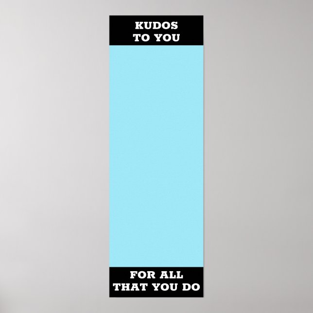 Recognition sticker employee award display poster (Front)