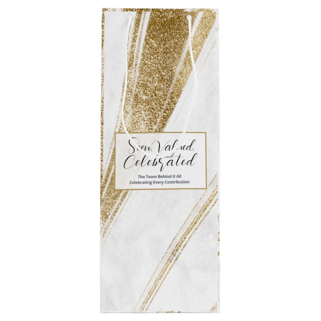 Recognition Wine Gift Bag | Custom Event & Client  (Back)