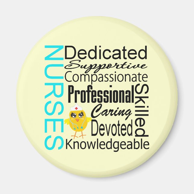 Recognize a Nurse:  Nurses Recognition Collage Magnet (Front)