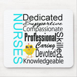 Recognize a Nurse: Nurses Recognition Collage Mouse Pad