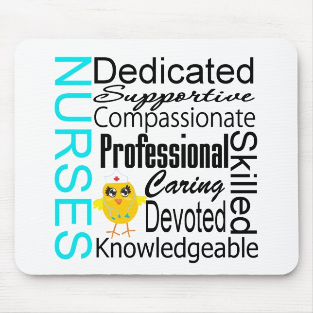 Recognize a Nurse:  Nurses Recognition Collage Mouse Pad (Front)